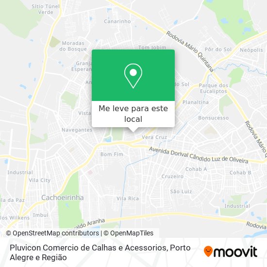 Pluvicon Comercio de Calhas e Acessorios mapa