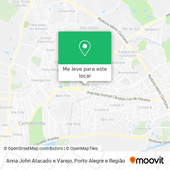 Anna John Atacado e Varejo mapa