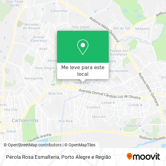Pérola Rosa Esmalteria mapa
