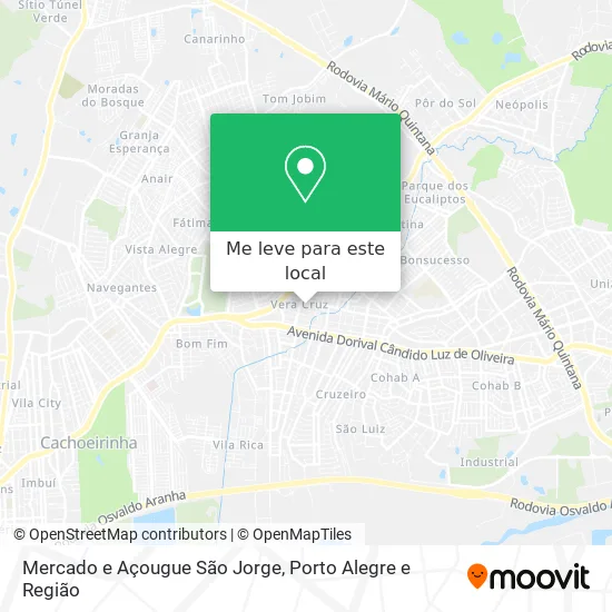 Mercado e Açougue São Jorge mapa