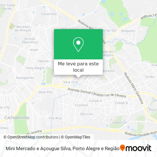 Mini Mercado e Açougue Silva mapa