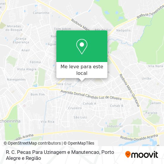 R. C. Pecas Para Uzinagem e Manutencao mapa