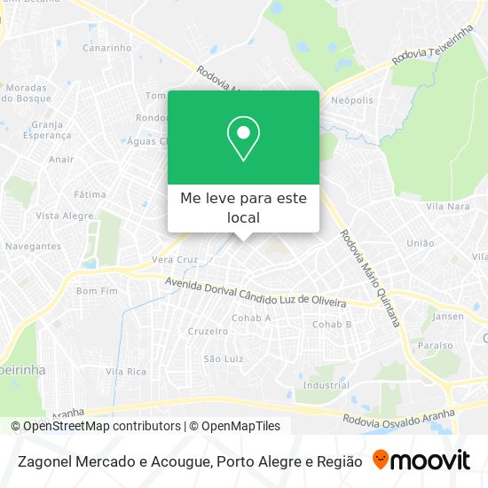 Zagonel Mercado e Acougue mapa