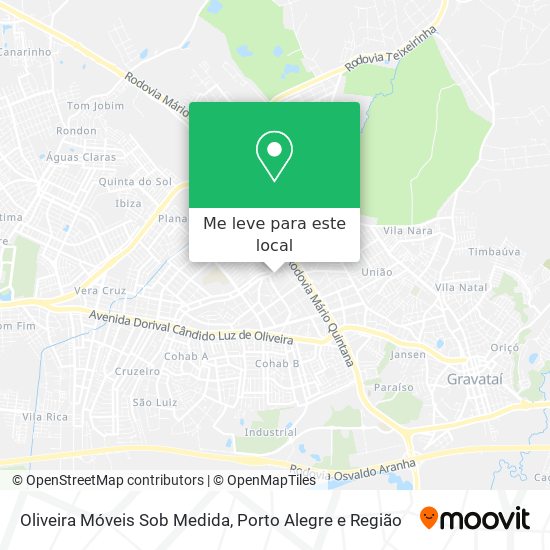 Oliveira Móveis Sob Medida mapa