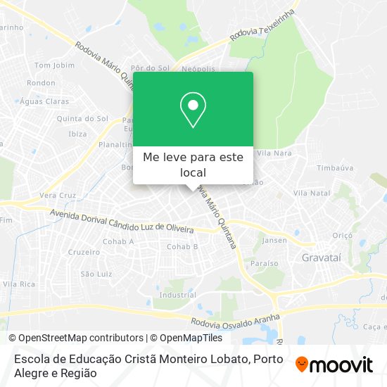 Escola de Educação Cristã Monteiro Lobato mapa