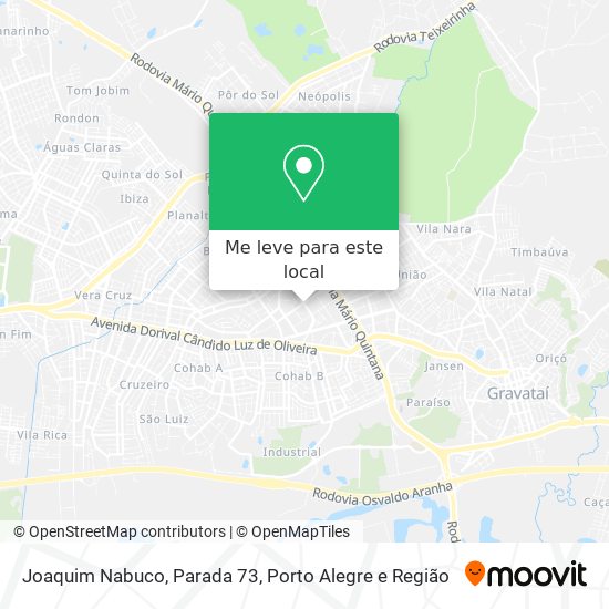 Joaquim Nabuco, Parada 73 mapa