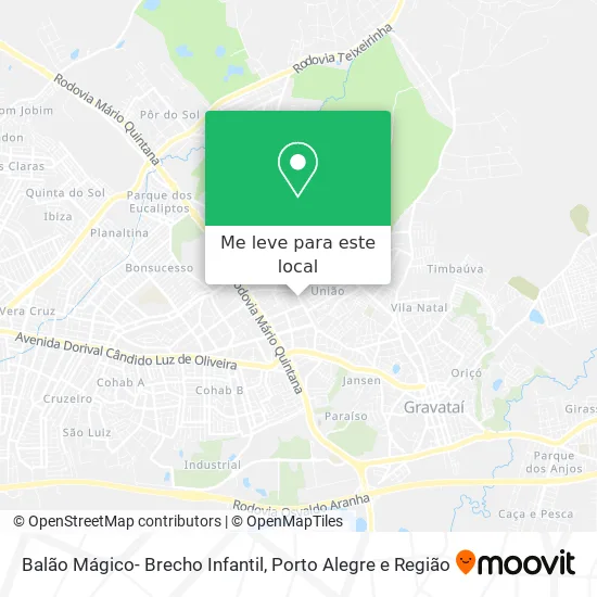 Balão Mágico- Brecho Infantil mapa
