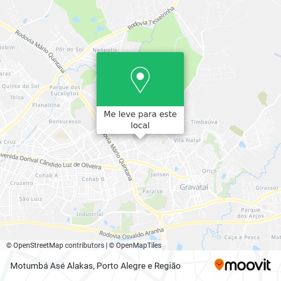 Motumbá Asé Alakas mapa