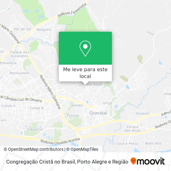 Congregação Cristã no Brasil mapa