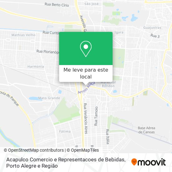 Acapulco Comercio e Representacoes de Bebidas mapa