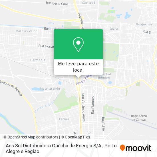 Aes Sul Distribuidora Gaúcha de Energia S / A. mapa