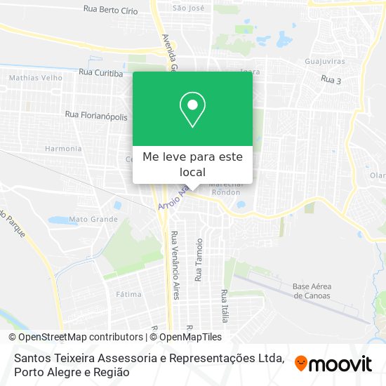 Santos Teixeira Assessoria e Representações Ltda mapa