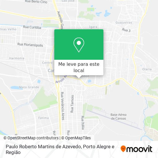 Paulo Roberto Martins de Azevedo mapa