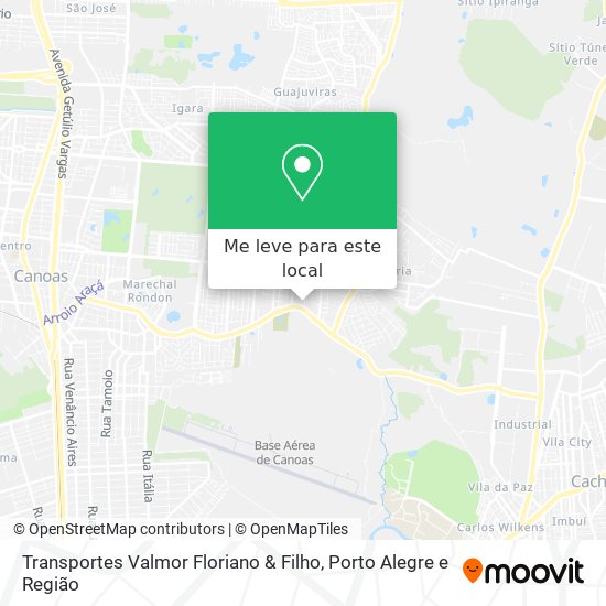 Transportes Valmor Floriano & Filho mapa