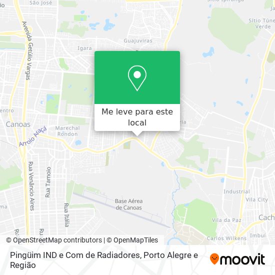 Pingüim IND e Com de Radiadores mapa