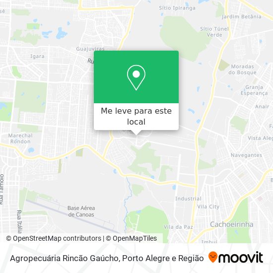 Agropecuária Rincão Gaúcho mapa