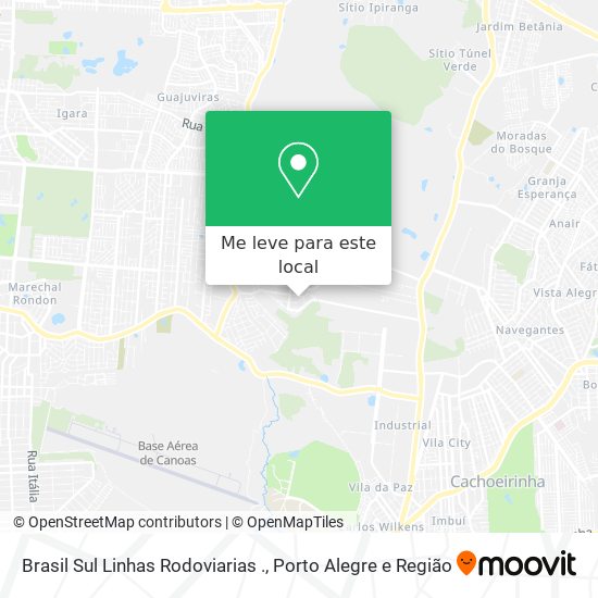 Brasil Sul Linhas Rodoviarias . mapa