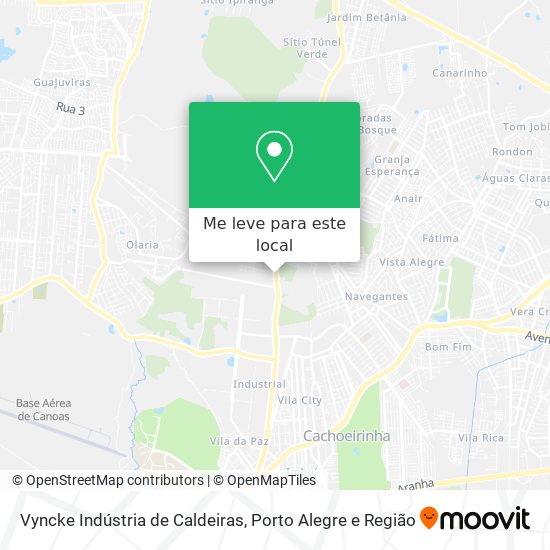 Vyncke Indústria de Caldeiras mapa