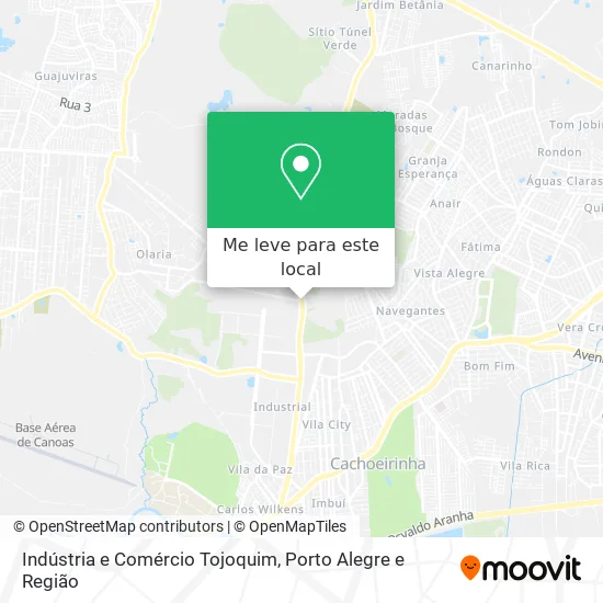 Indústria e Comércio Tojoquim mapa