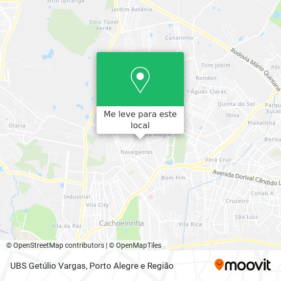 UBS Getúlio Vargas mapa