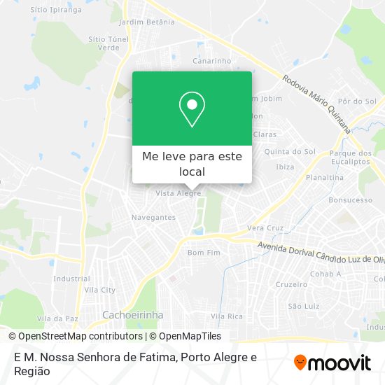 E M. Nossa Senhora de Fatima mapa