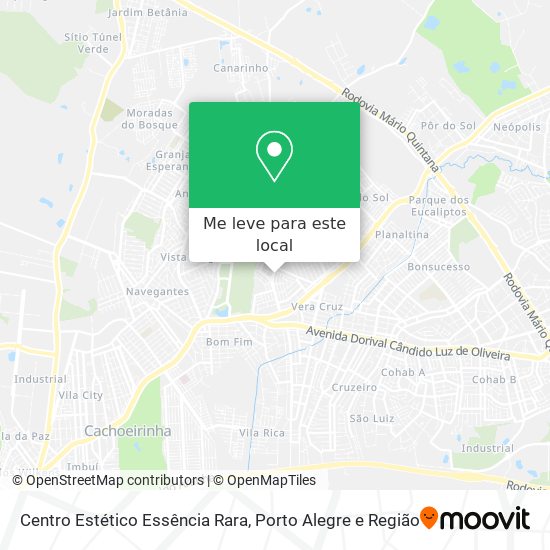 Centro Estético Essência Rara mapa