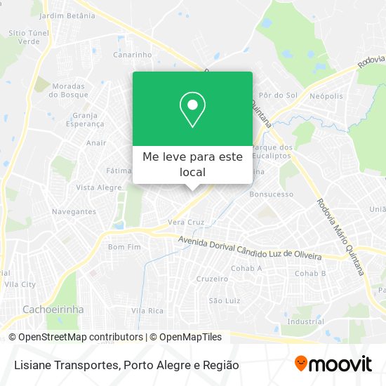 Lisiane Transportes mapa