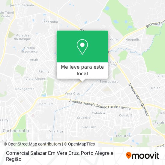 Comercial Salazar Em Vera Cruz mapa