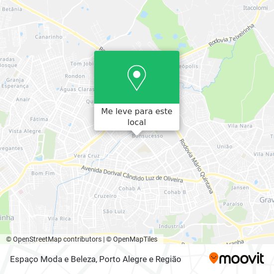 Espaço Moda e Beleza mapa