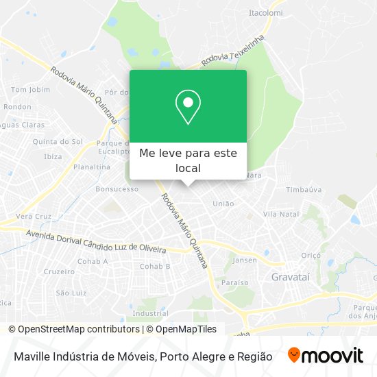 Maville Indústria de Móveis mapa