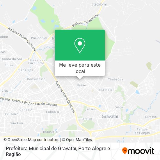 Prefeitura Municipal de Gravataí mapa