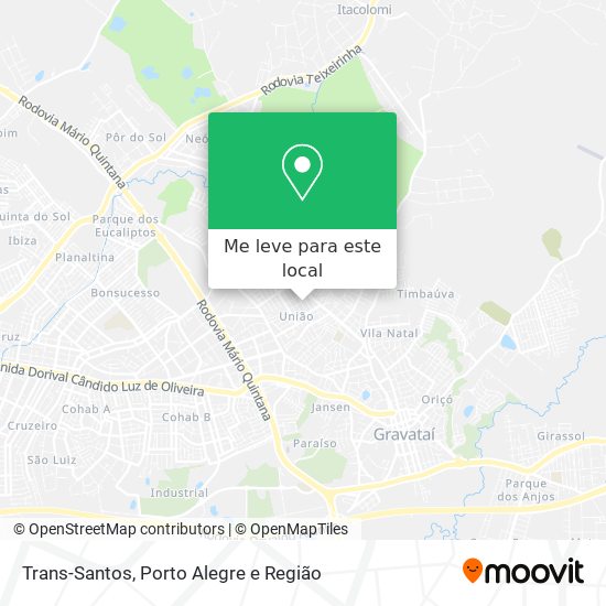 Trans-Santos mapa