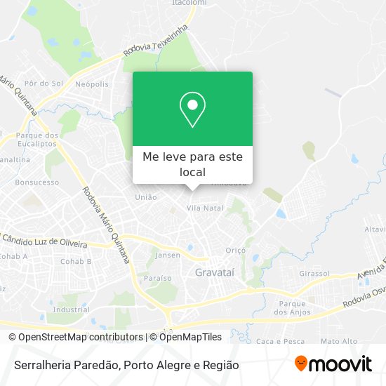 Serralheria Paredão mapa