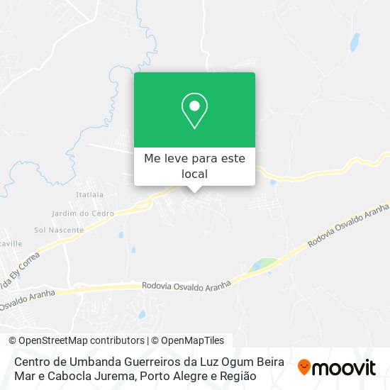 Centro de Umbanda Guerreiros da Luz Ogum Beira Mar e Cabocla Jurema mapa