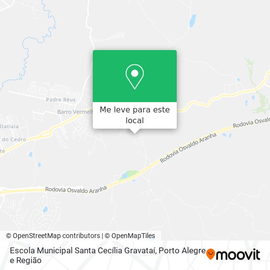 Escola Municipal Santa Cecília Gravataí mapa
