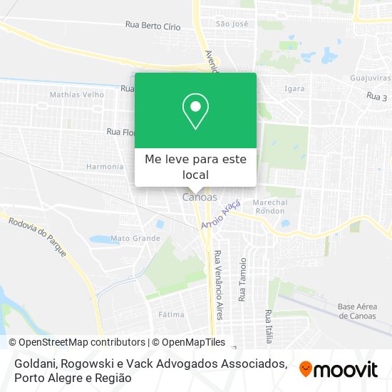 Goldani, Rogowski e Vack Advogados Associados mapa