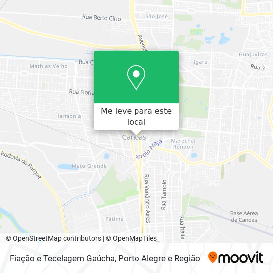 Fiação e Tecelagem Gaúcha mapa