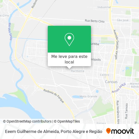Eeem Guilherme de Almeida mapa