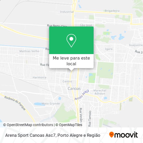 Arena Sport Canoas Asc7 mapa