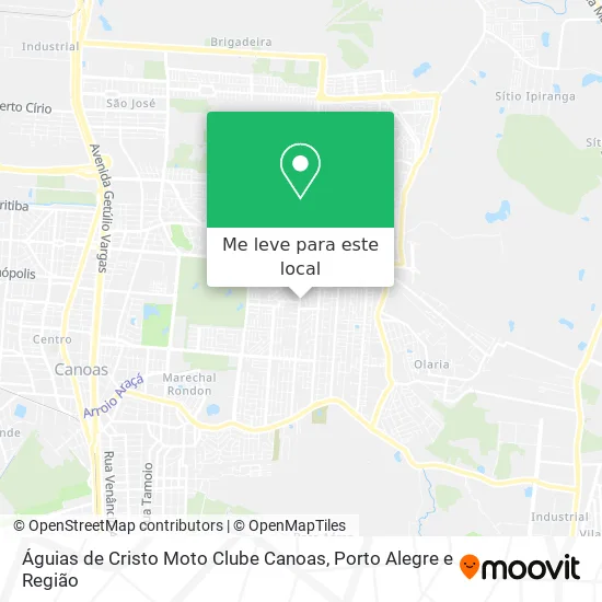 Águias de Cristo Moto Clube Canoas mapa