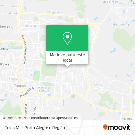 Telas Mar mapa