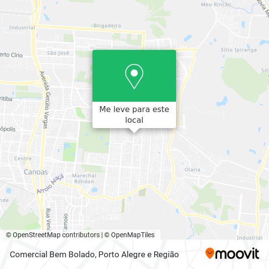 Comercial Bem Bolado mapa