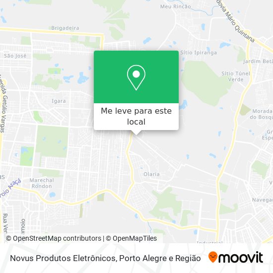 Novus Produtos Eletrônicos mapa