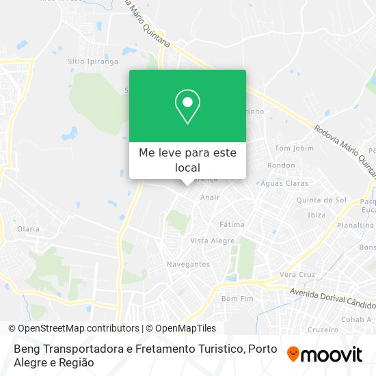Beng Transportadora e Fretamento Turistico mapa
