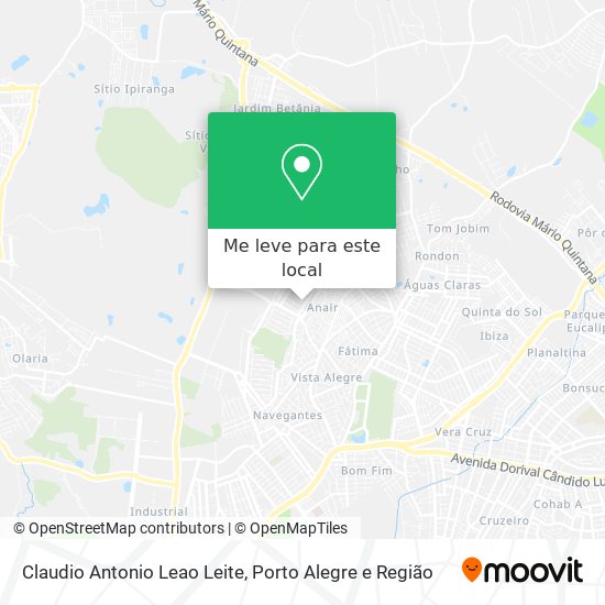 Claudio Antonio Leao Leite mapa