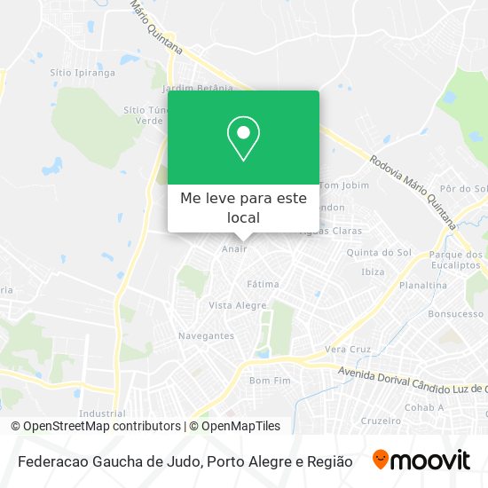 Federacao Gaucha de Judo mapa