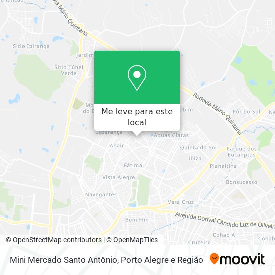 Mini Mercado Santo Antônio mapa