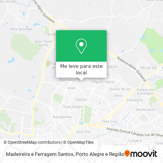 Madeireira e Ferragem Santos mapa