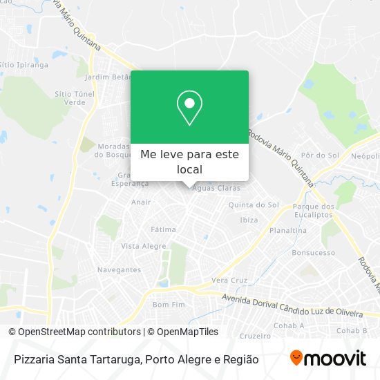 Pizzaria Santa Tartaruga mapa