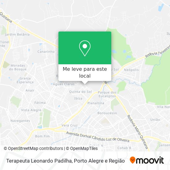 Terapeuta Leonardo Padilha mapa